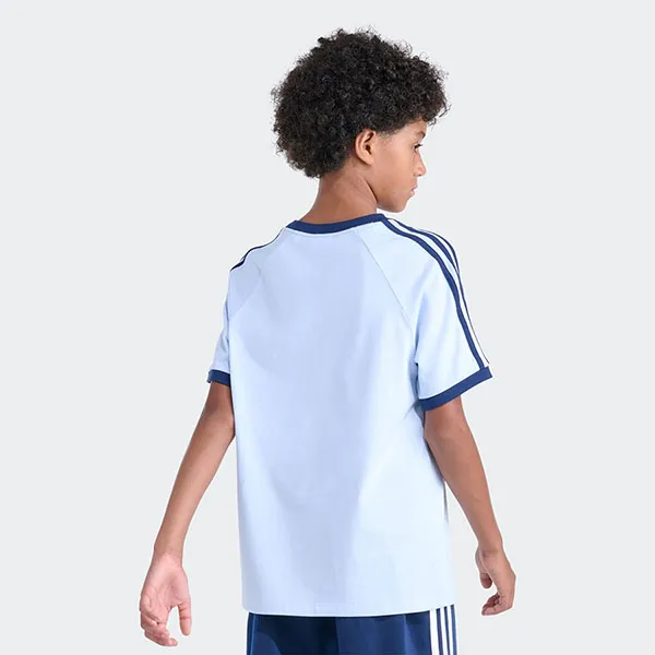 Áo Thun Trẻ Em Adidas 3S Ringer Tee OG KK7108 Màu Xanh Blue Size XL
