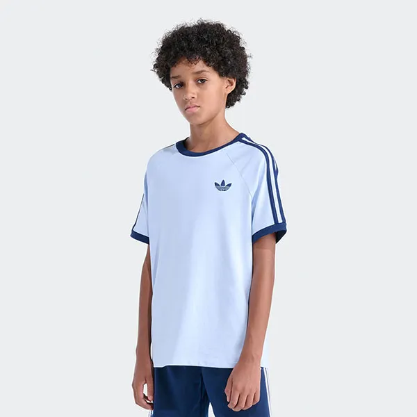 Áo Thun Trẻ Em Adidas 3S Ringer Tee OG KK7108 Màu Xanh Blue Size XL