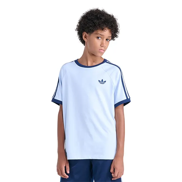 Áo Thun Trẻ Em Adidas 3S Ringer Tee OG KK7108 Màu Xanh Blue Size XL
