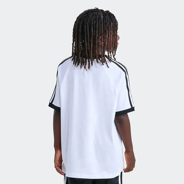 Áo Thun Trẻ Em Adidas 3S Ringer Tee OG KK7114 Màu Trắng Đen Size L