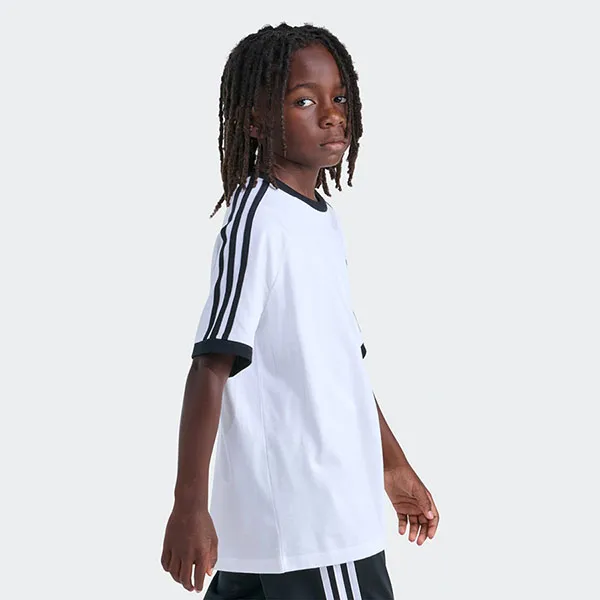 Áo Thun Trẻ Em Adidas 3S Ringer Tee OG KK7114 Màu Trắng Đen Size L