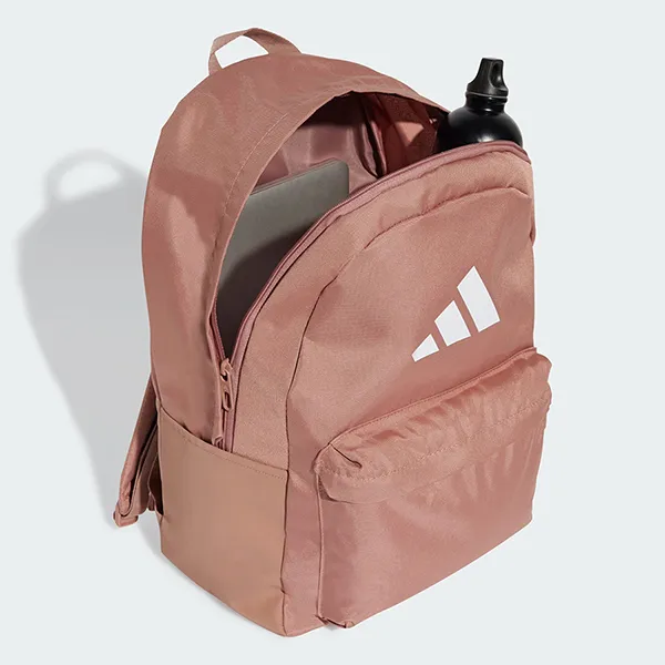 Balo Adidas Logo 3 Bar Classic IS7055 Màu Hồng Đất