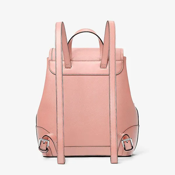 Balo Nữ Michael Kors MK Harrison Medium Backpack In Saffiano Leather 30S3S8HB2L Màu Hồng