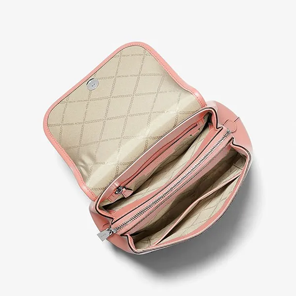 Balo Nữ Michael Kors MK Harrison Medium Backpack In Saffiano Leather 30S3S8HB2L Màu Hồng