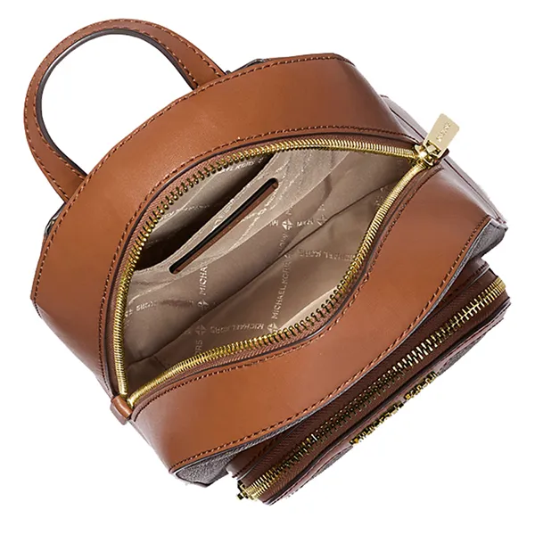 Balo Nữ Michael Kors MK Jaycee Mini XS Logo Backpack 35T2G8TB1B Màu Nâu