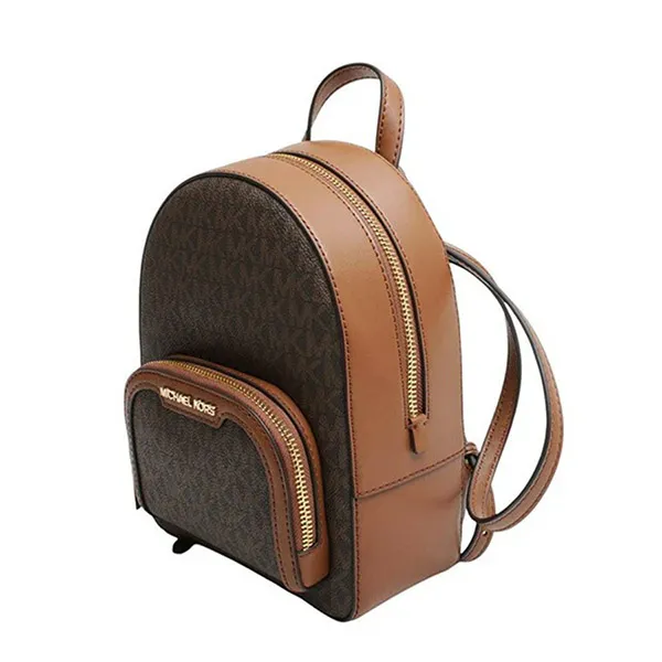 Balo Nữ Michael Kors MK Jaycee Mini XS Logo Backpack 35T2G8TB1B Màu Nâu