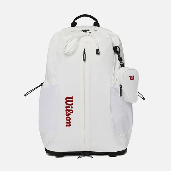 Balo Tennis/Pickleball Wilson Drawstring Backpack V2 Màu Trắng