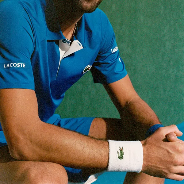 Băng Đeo Cổ Tay Lacoste Sport Stretch Cotton Wristband RL9272-001 Màu Trắng