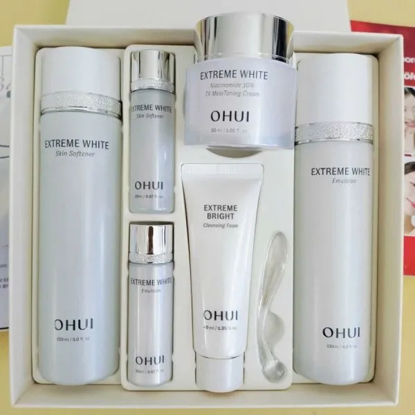 Bộ Dưỡng Sáng Da Ohui Extreme White Cream Special Set 6 Món