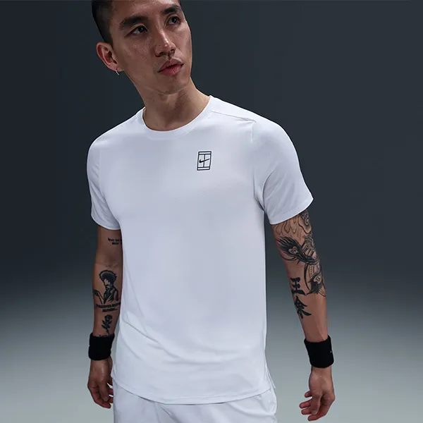 Bộ Thể Thao Tennis/Pickleball Nam Nike Court Advantage FZ6914-010 / FZ6911-100 Màu Đen/Trắng Size S
