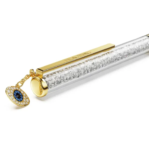 Bút Bi Swarovski Crystalline Ballpoint Pen Evil Eye, Gold tone, Mixed Metal Finish 5728729 Màu Bạc