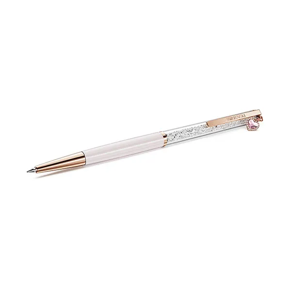 Bút Ký Swarovski Crystalline Ballpoint Pen Heart, Pink, Pink Lacquered, Rose Gold-Tone Plated 5732990 Màu Hồng Nhạt