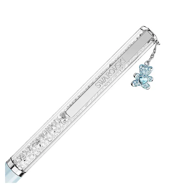 Bút Ký Swarovski Crystalline Ballpoint Pen Teddy, Blue, Blue lacquered, Chrome plated 5732980 Màu Xanh Dương