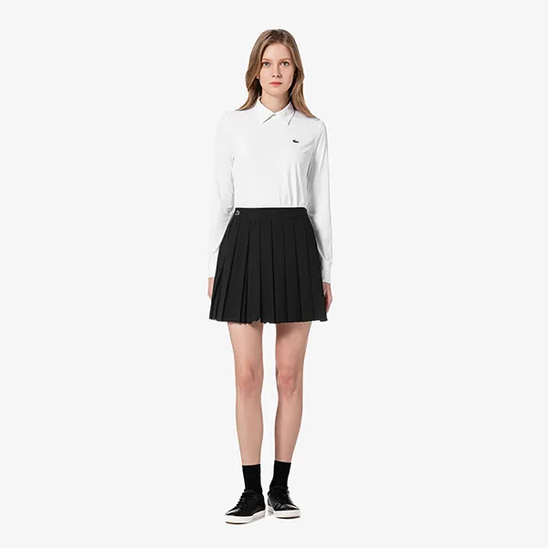 Chân Váy Nữ Lacoste Women's Tennis Skirt JF9342 55G 031 Màu Đen Size 32