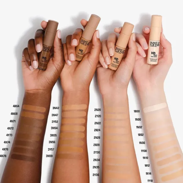 Che Khuyết Điểm Make Up For Ever HD Skin Full Cover Multi-Use Waterproof Concealer With Niacinamide 9ml Tone 1N00
