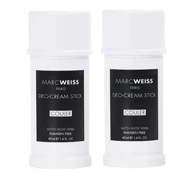 Combo 2 Thanh Khử Mù Hương Nước Hoa Ngăn Mồ Hôi Marcweiss Paris Deo-Cream Stick Couler (2 x 40ml)