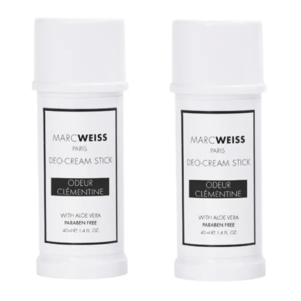 Combo 2 Thanh Khử Mùi Hương Nước Hoa Ngăn Mồ Hôi Marcweiss Paris Deo-Cream Stick Clementine (40ml x 2)