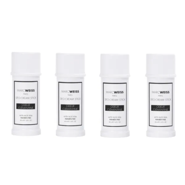 Combo 4 Thanh Khử Mùi Hương Nước Hoa Ngăn Mồ Hôi Marcweiss Paris Deo-Cream Stick Clementine (40ml x 4)