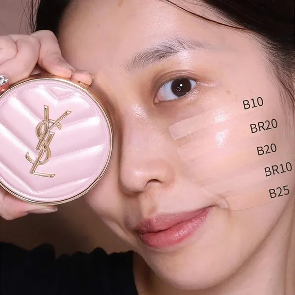 Cushion Yves Saint Laurent YSL Touche Éclat Glow-Pact Tone B10 (Vỏ Da Hồng) 12g