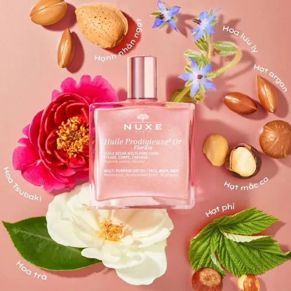 Dầu Dưỡng Đa Năng Ánh Nhũ Hương Hoa Nuxe Huile Prodigieuse Or Florale 50ml (Không Hộp)