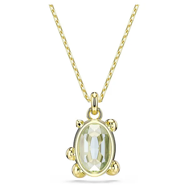 Dây Chuyền Nữ Swarovski Gema Pendant Mixed Cuts, Multicolored, 18K Gold Finish 5705816 Màu Vàng/ Xanh