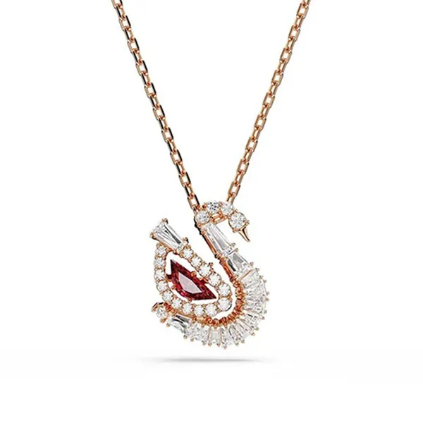 Dây Chuyền Nữ Swarovski Pendant Red Rose Gold Tone Plated SWN-5732413 Màu Trắng/ Vàng Hồng