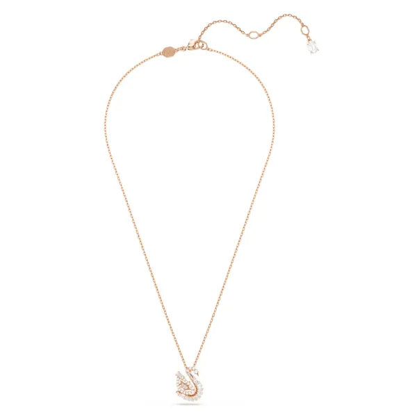 Dây Chuyền Nữ Swarovski Swan Pendant Mixed Cuts, Swan, Pink, 18k Rose Gold Finish 5732414 Màu Vàng Hồng