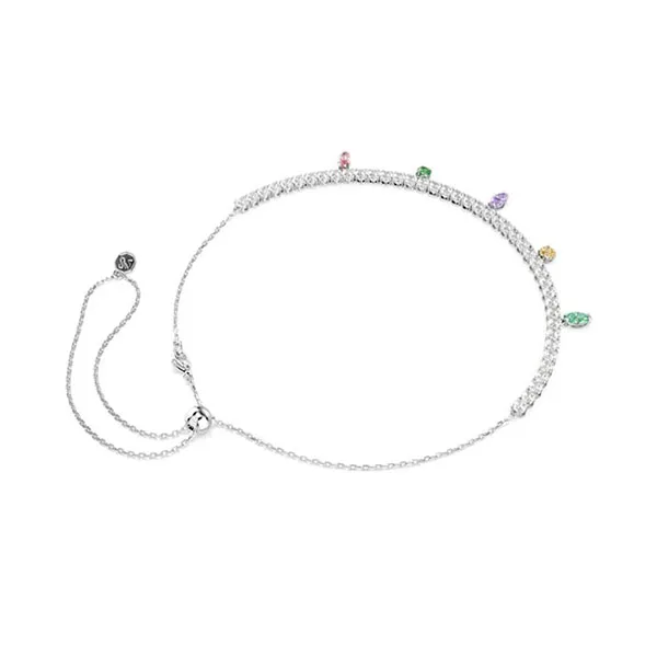 Dây Chuyền Nữ Swarovski x Ariana Grande Necklace Mixed Cuts Multicolored Rhodium Plated 5737422 Màu Bạc Trắng