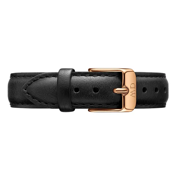 Dây Đồng Hồ Đeo Tay Daniel Wellington Sheffield Strap Rose Gold DW00200228 16mm Màu Đen