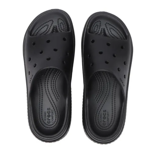 Dép Crocs Stomp Slides Black 209346-001 Màu Đen Size 34-35