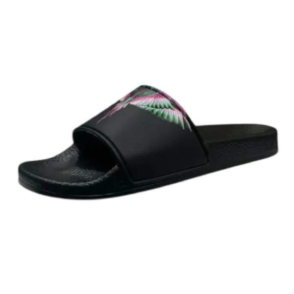 Dép Nam Marcelo Burlon County Of Milan Ciabatta Nera Con Inserti Rosa 260865 Màu Đen Size 38