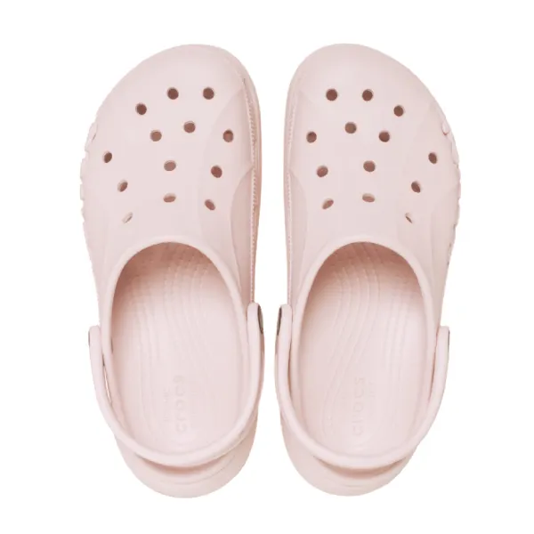 Dép Nữ Crocs Baya Platform Clog Barely Pink 208186-6PI Màu Hồng Size 37-38