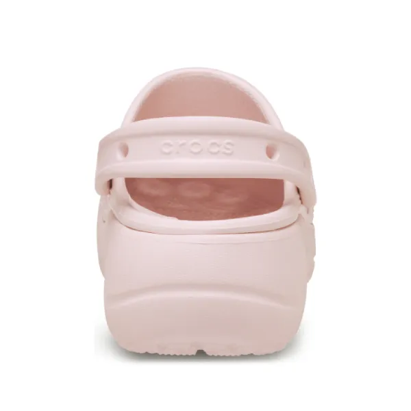 Dép Nữ Crocs Baya Platform Clog Barely Pink 208186-6PI Màu Hồng Size 37-38
