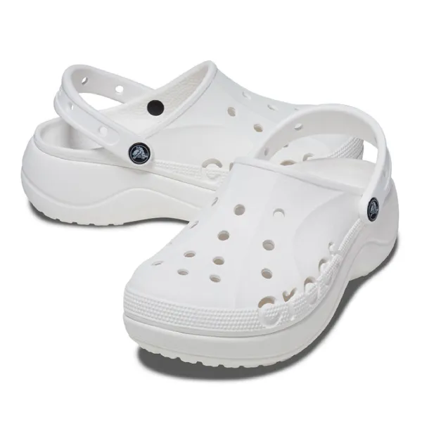 Dép Nữ Crocs Baya Platform White 208186-100 Màu Trắng Size 34-35