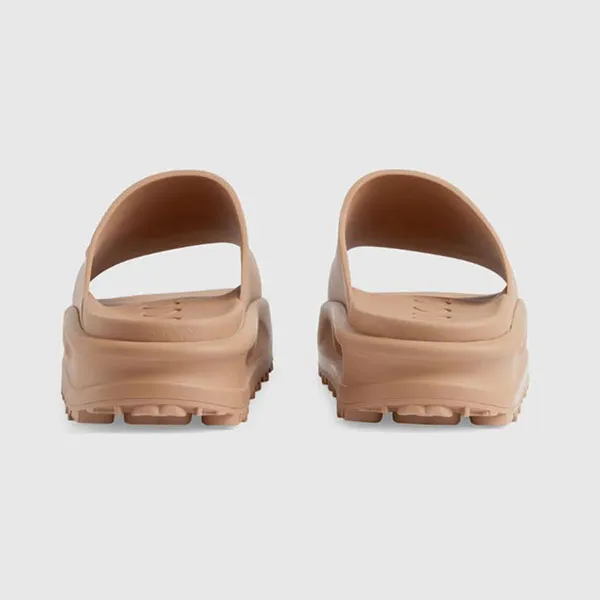 Dép Unisex Gucci GG Slides 44 Màu Nâu Be Size 40