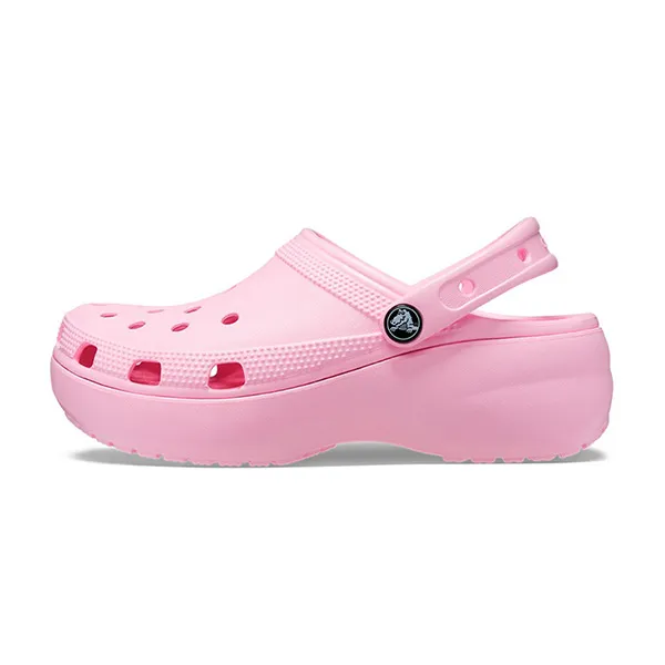 Dép Sục Nữ Crocs Classic Platform Clog Màu Hồng Size W6