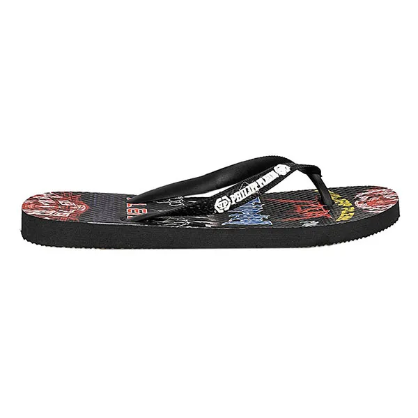 Dép Xỏ Ngón Philipp Plein Flip Flops IMPS902 Màu Đen Phối Màu Size 38