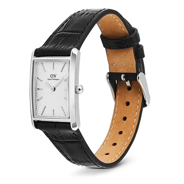 Đồng Hồ Daniel Wellington Bound Black Crocodile Guilloché Silver DW00100898 Màu Bạc Đen