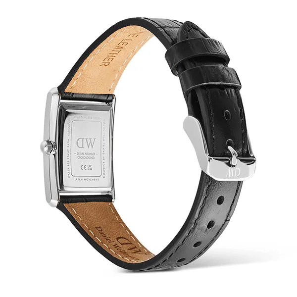 Đồng Hồ Daniel Wellington Bound Black Crocodile Guilloché Silver DW00100898 Màu Bạc Đen