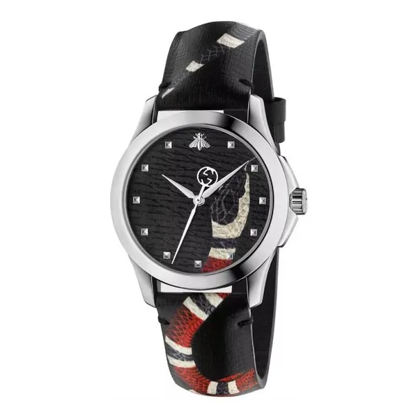 Đồng Hồ Nữ Gucci Le Marché Des Merveilles Snake Watch 38mm Màu Đen