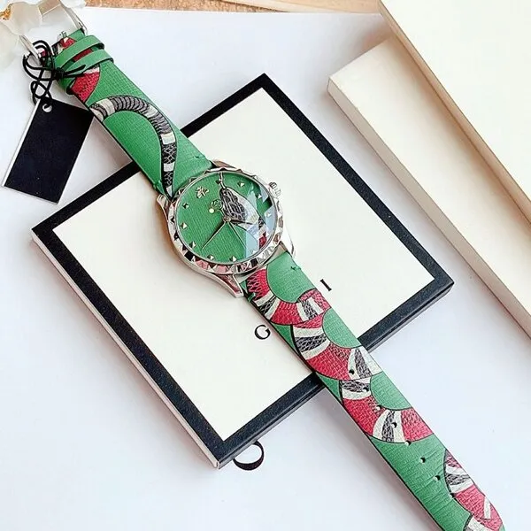 Đồng Hồ Gucci Le Marché Des Merveilles Watch 38mm YA1264081 Màu Xanh Green