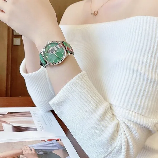 Đồng Hồ Gucci Le Marché Des Merveilles Watch 38mm YA1264081 Màu Xanh Green