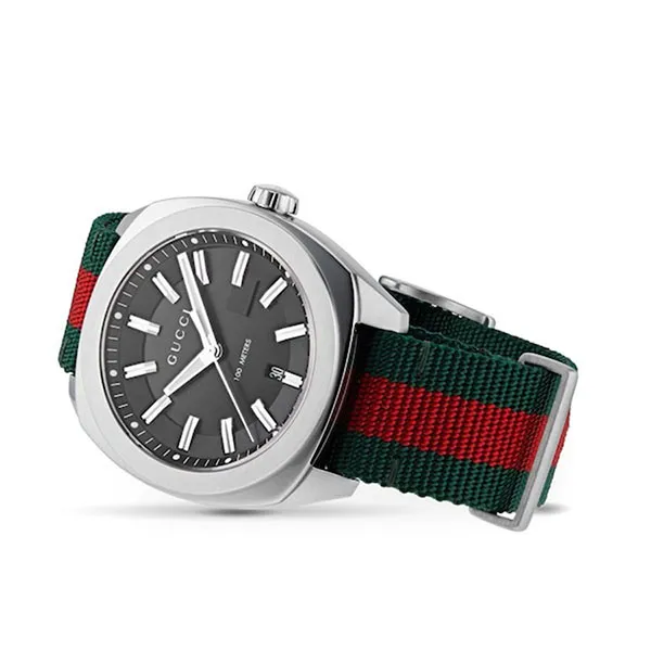 Đồng Hồ Nam Gucci GG2570 Watch 40mm Màu Xanh Bạc