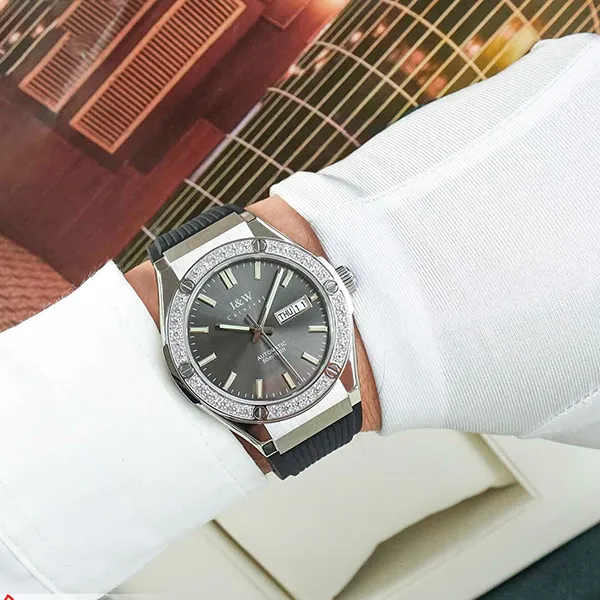 Đồng Hồ Nam I&W Carnival Automatic Watch 55851G2-S4 Màu Đen/Bạc