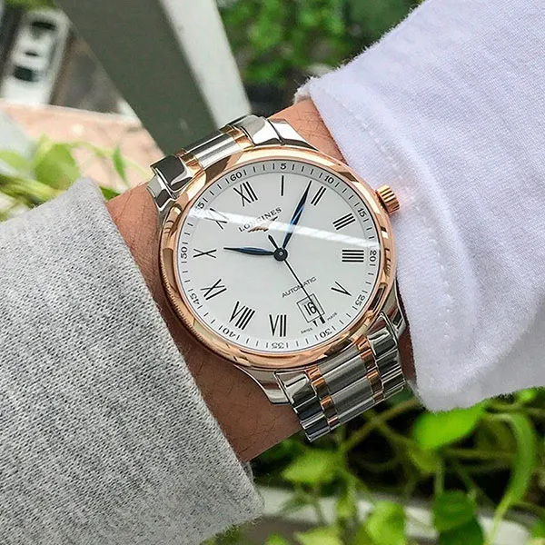 Đồng Hồ Nam Longines Master Collection L2.628.5.19.7 (L26285197) Màu Bạc/ Vàng Hồng