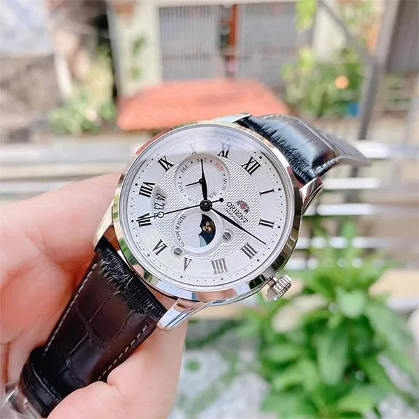Đồng Hồ Nam Orient Sun And Moon Gen 3 RN-AK0005S Màu Trắng Đen