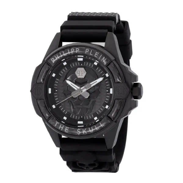 Đồng Hồ Nam Philipp Plein The Skull Quartz Black Dial Men's Watch PWAAA2022 Màu Đen