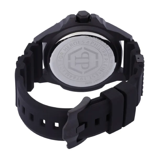 Đồng Hồ Nam Philipp Plein The Skull Quartz Black Dial Men's Watch PWAAA2022 Màu Đen