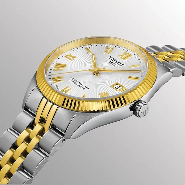 Đồng Hồ Nam Tissot Ballade Powermatic 80 COSC Watch T156.408.22.033.00 Màu Vàng/Bạc