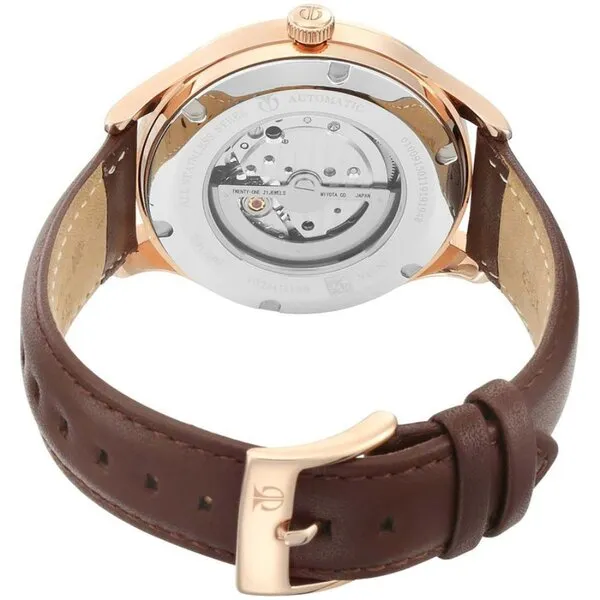 Đồng Hồ Nam Titan Men's Automatic Watch With Leather Strap And Blue Dial 90111WL01 Màu Xanh - Nâu